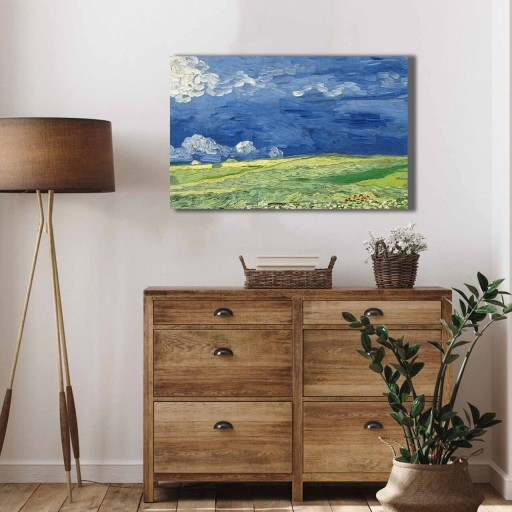 Tablou decorativ, 4570VANGOGH011, Canvas , Lemn, Multicolor