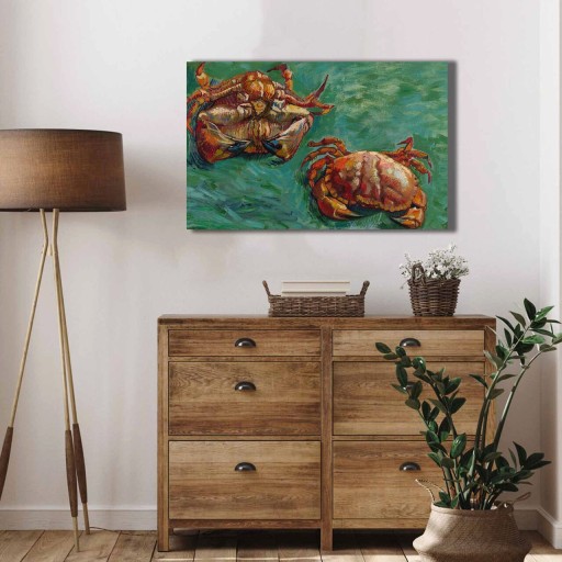 Tablou decorativ, 4570VANGOGH014, Canvas , Lemn, Multicolor