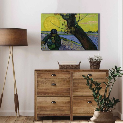 Tablou decorativ, 4570VANGOGH018, Canvas , Lemn, Multicolor