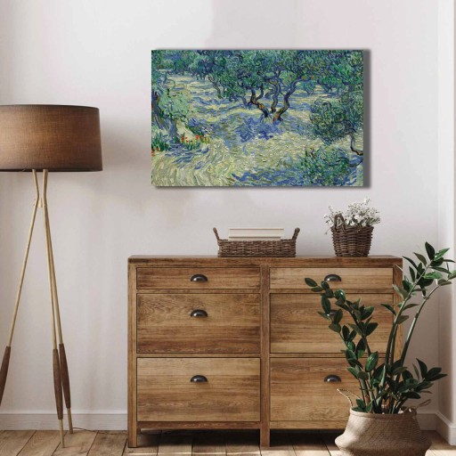 Tablou decorativ, 4570VANGOGH030, Canvas , Lemn, Multicolor