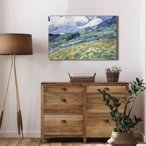 Tablou decorativ, 4570VANGOGH031, Canvas , Lemn, Multicolor