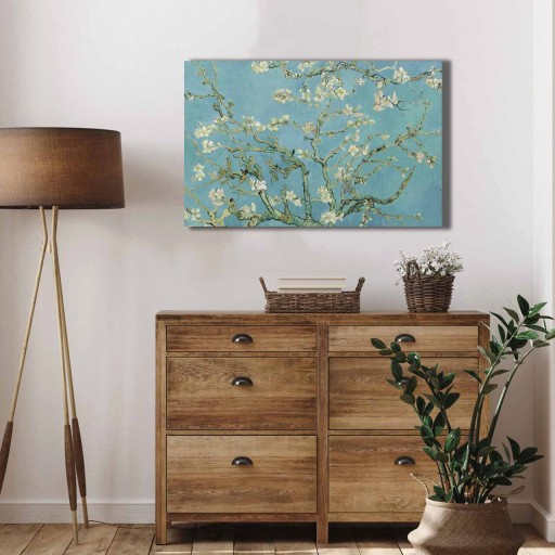 Tablou decorativ, 4570VANGOGH050, Canvas , Lemn, Multicolor
