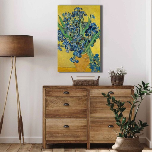Tablou decorativ, 4570VANGOGH051, Canvas , Lemn, Multicolor