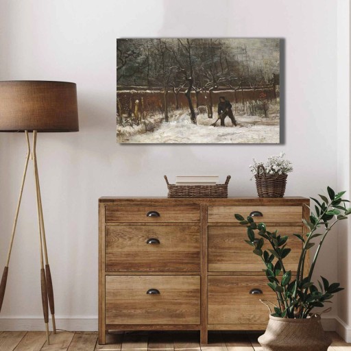 Tablou decorativ, 4570VANGOGH054, Canvas , Lemn, Multicolor