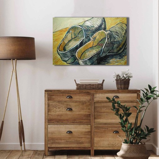 Tablou decorativ, 4570VANGOGH056, Canvas , Lemn, Multicolor