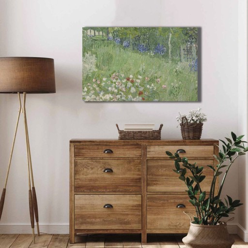 Tablou decorativ, 4570VANGOGH067, Canvas , Lemn, Multicolor