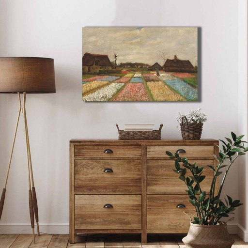 Tablou decorativ, 4570VANGOGH071, Canvas , Lemn, Multicolor