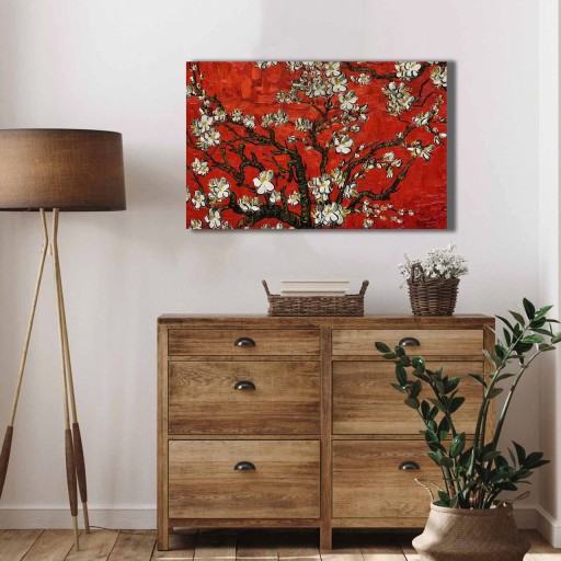 Tablou decorativ, 4570VANGOGH075, Canvas , Lemn, Multicolor