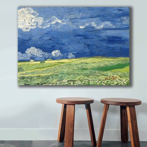 Tablou decorativ, 70100VANGOGH011, Canvas , Lemn, Multicolor