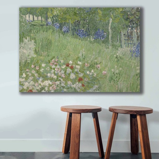 Tablou decorativ, 70100VANGOGH067, Canvas , Lemn, Multicolor