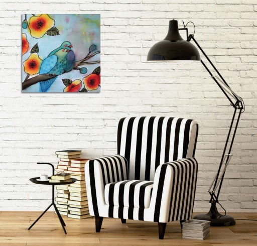 Tablou decorativ, KC426, 50% bumbac / 50% poliester, Canvas imprimat, Multicolor