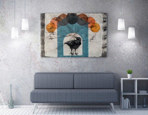 Tablou decorativ, WY170 (50 x 70), 50% bumbac / 50% poliester, Canvas imprimat, Multicolor