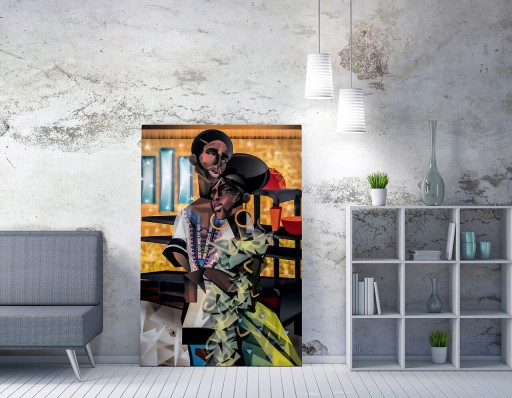 Tablou decorativ, WY215 (50 x 70), 50% bumbac / 50% poliester, Canvas imprimat, Multicolor