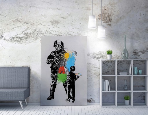 Tablou decorativ, WY223 (70 x 100), 50% bumbac / 50% poliester, Canvas imprimat, Multicolor
