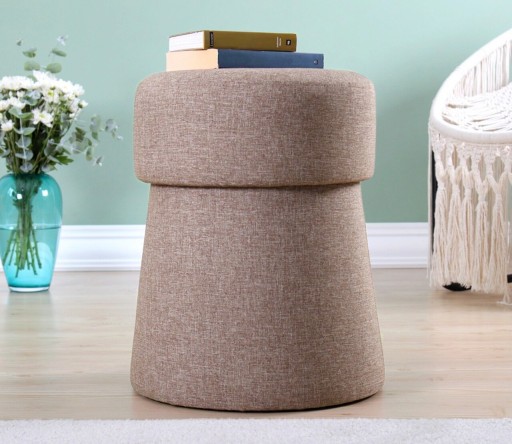 Fotoliu puf, Fluffe, 209FLF1212, 50% bumbac, 50% in, Cafeniu