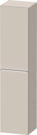 Dulap inalt suspendat Duravit D-Neo 400x360x1760mm cu o usa taupe mat decor