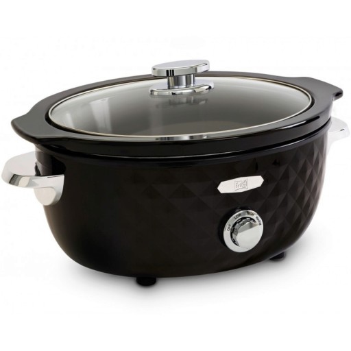 Slowcooker FRITEL, SC 2090, 150W, 3.3L, functie de mentinere la cald, ceramica/sticla, negru