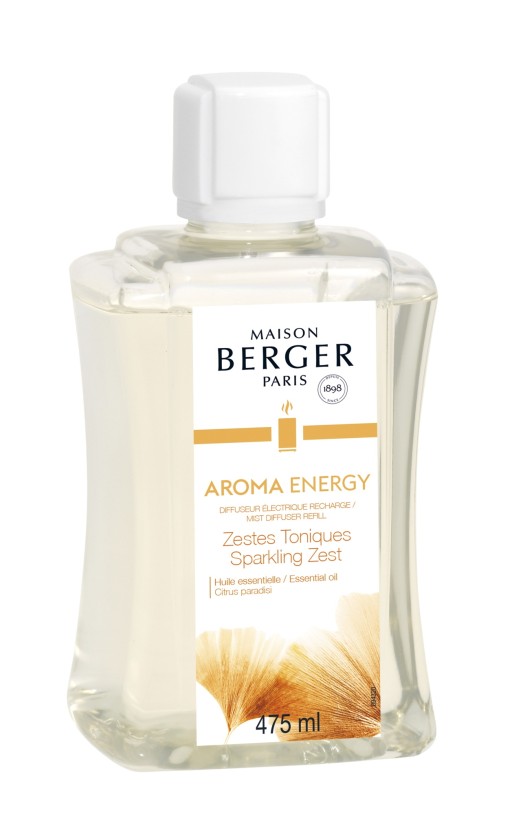 Parfum pentru difuzor ultrasonic Maison Berger Aroma Energy - Zestes Toniques 475ml