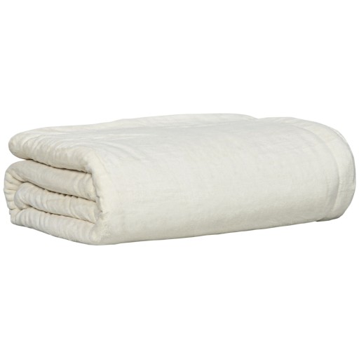 HOMCOM Patura din Fleece Sherpa pentru Canapele, Patura Dubla Reversibila si Calduroasa si Pufoasa, Dimensiune Dubla, 203x152cm, Crem | Aosom RO