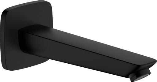 Pipa cada Hansgrohe Logis montaj incastrat 19.5cm negru mat