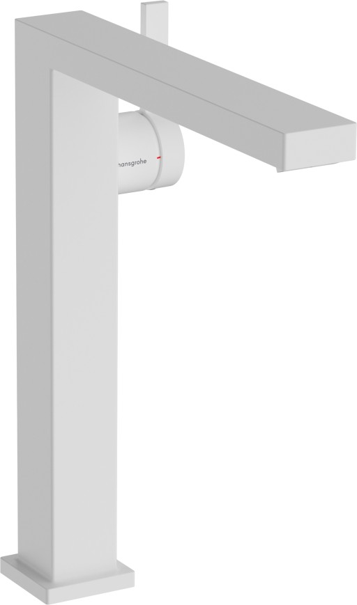 Baterie lavoar Hansgrohe Tecturis E 240 Fine pentru lavoare tip bol CoolStart ventil click-clack alb mat