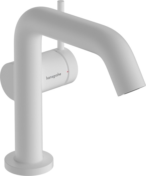 Baterie lavoar Hansgrohe Tecturis S 110 Fine CoolStart ventil click-clack alb mat
