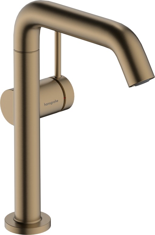 Baterie lavoar Hansgrohe Tecturis S 210 Fine pipa pivotanta CoolStart ventil click-clack bronz periat