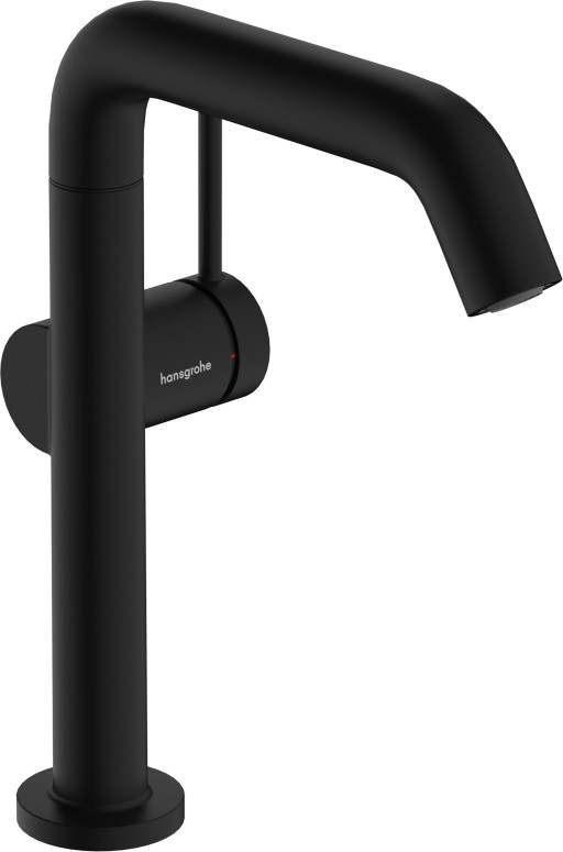Baterie lavoar Hansgrohe Tecturis S 210 Fine pipa pivotanta CoolStart ventil click-clack negru mat