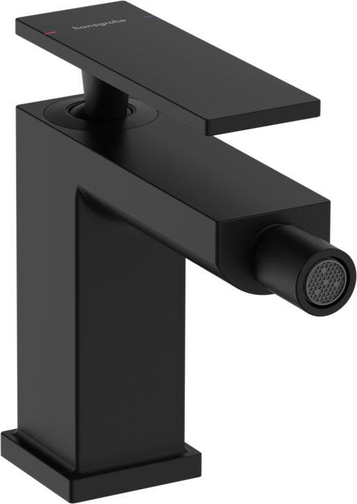 Baterie bideu Hansgrohe Tecturis E ventil pop-up negru mat