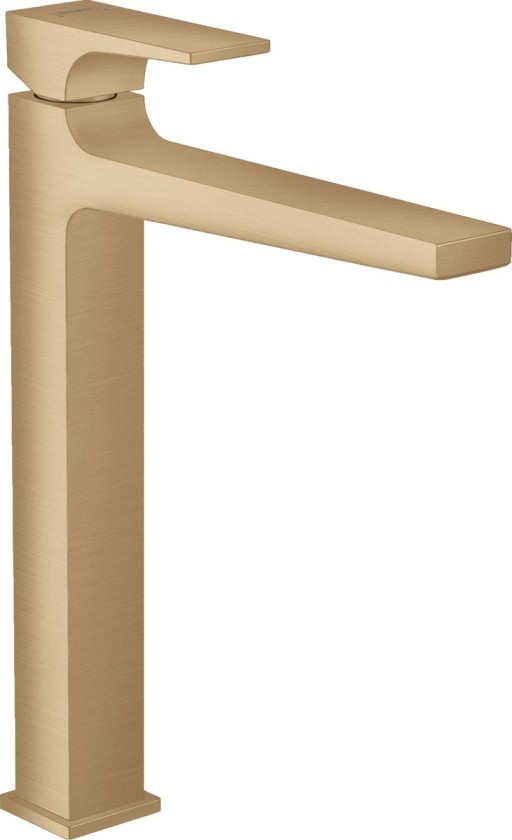Baterie lavoar Hansgrohe Metropol 260 ventil push-open pentru lavoar tip bol bronz periat