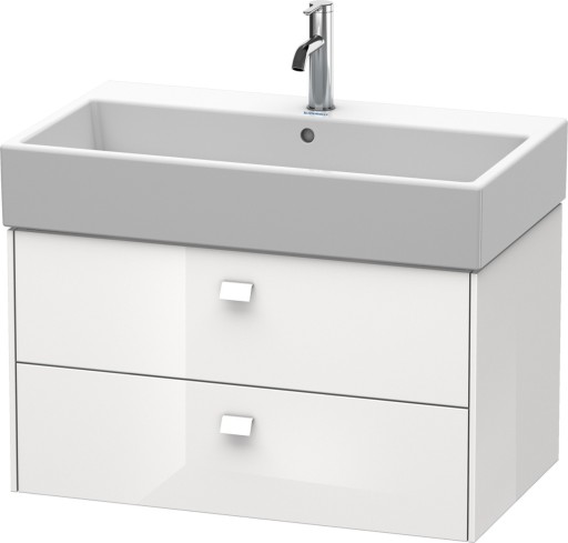 Dulap baza suspendat Duravit Brioso 784x442mm cu doua sertare alb lucios