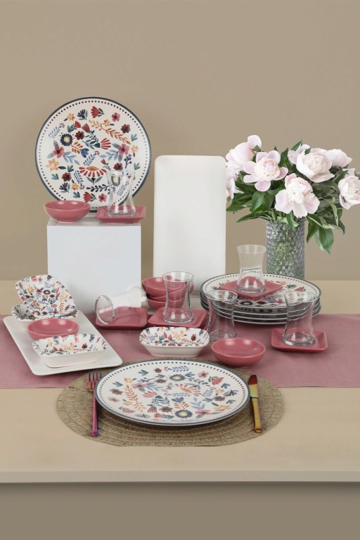 Set de mic dejun, Keramika, 275KRM1741, Ceramica, Multicolor