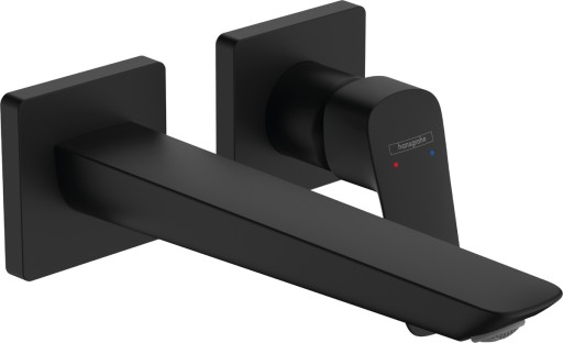Baterie lavoar Hansgrohe Logis Fine cu pipa 205mm montaj incastrat necesita corp ingropat negru mat