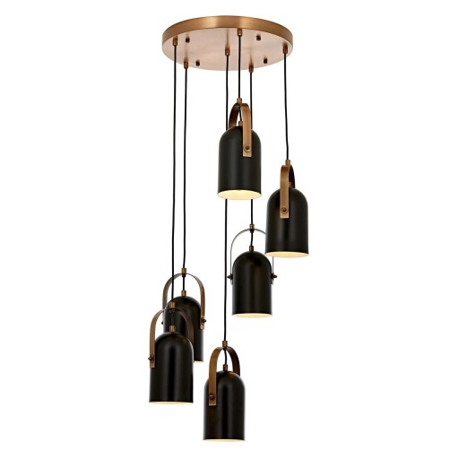 Lustra, Aurora, 301AUR1305, Metal, Negru / Vintage