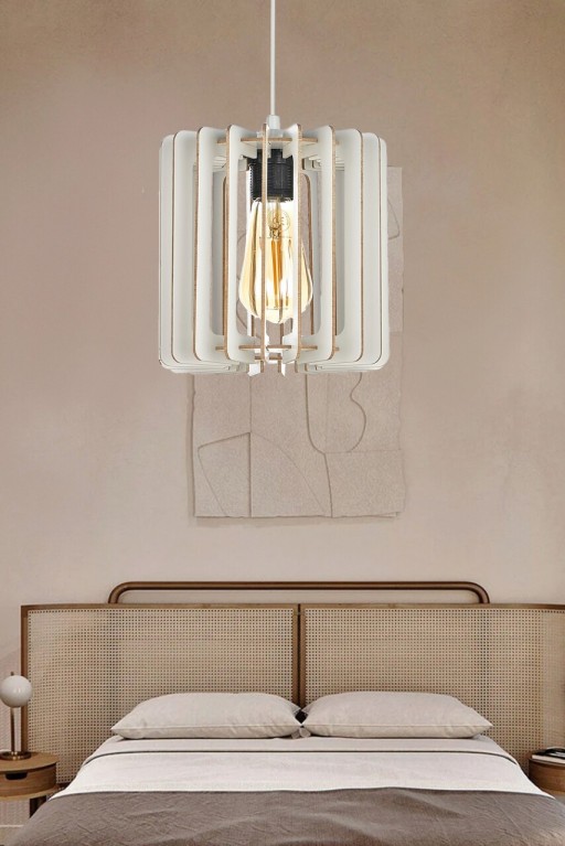 Lustra, FullHouse, 390FLH2138, MDF, Alb