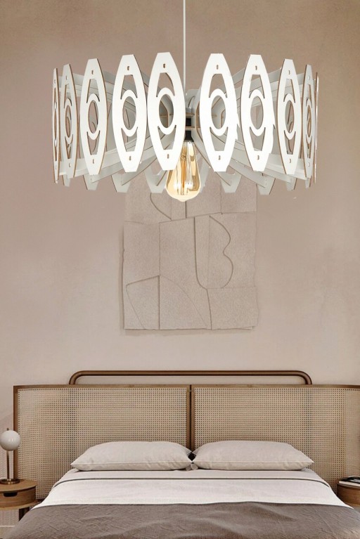 Lustra, FullHouse, 390FLH2144, MDF, Alb