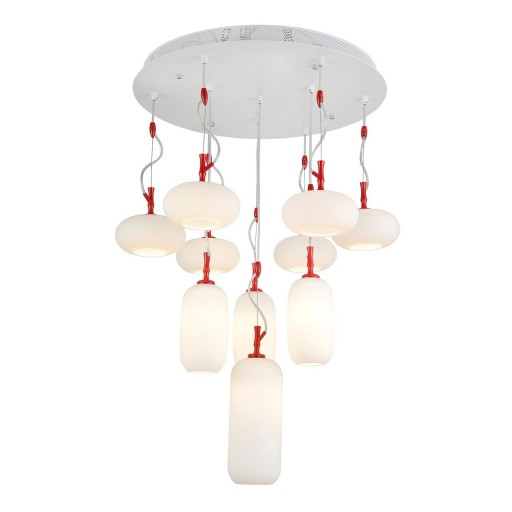 Lustra, Lightric, 414LRC1666, Metal, Rosu