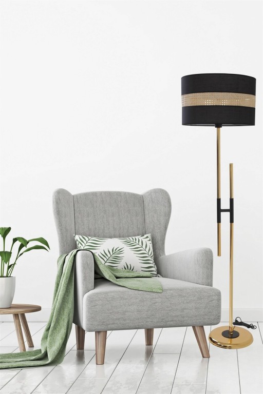 Lampadar, Stala, 846STL3601, Metal, Auriu