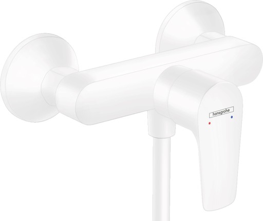 Baterie dus Hansgrohe Talis E alb mat