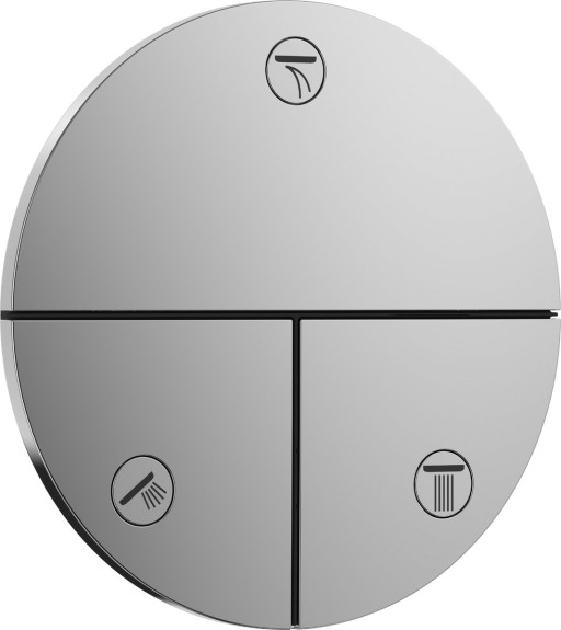 Divertor Hansgrohe ShowerSelect Comfort S cu 3 functii cu montaj incastrat necesita corp ingropat crom