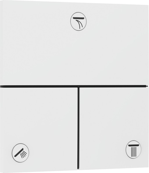Divertor Hansgrohe ShowerSelect Comfort E cu 3 functii cu montaj incastrat necesita corp ingropat alb mat