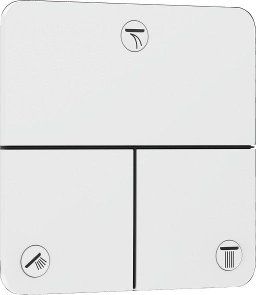 Divertor Hansgrohe ShowerSelect Comfort Q cu 3 functii cu montaj incastrat necesita corp ingropat alb mat