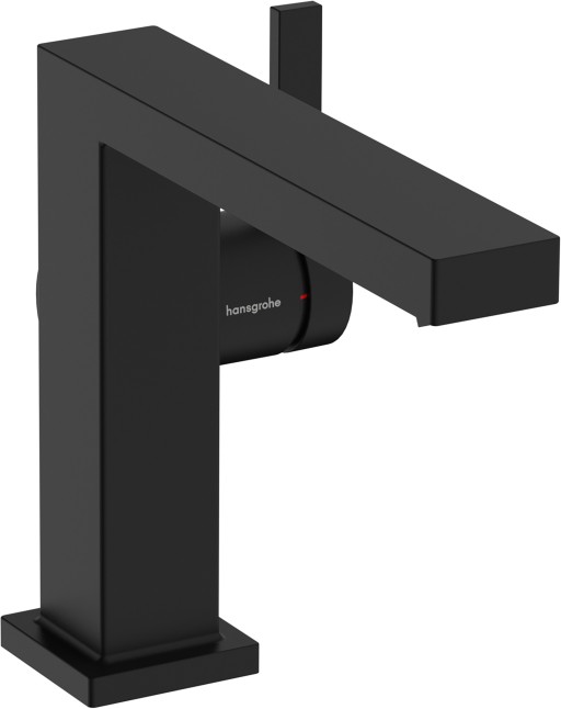 Baterie lavoar Hansgrohe Tecturis E 110 Fine CoolStart ventil click-clack negru mat