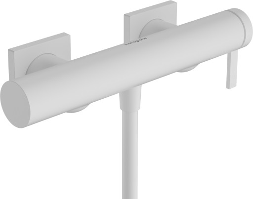 Baterie dus Hansgrohe Tecturis E alb mat