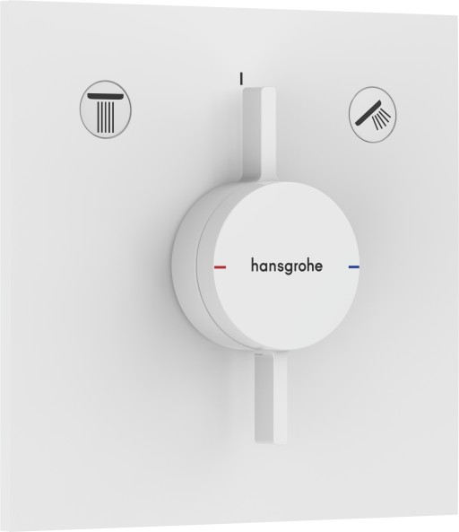 Baterie cada - dus Hansgrohe DuoTurn E cu doua functii montaj incastrat necesita corp ingropat alb mat