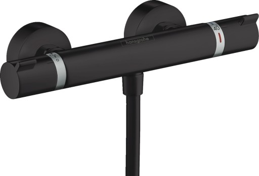 Baterie dus termostatata Hansgrohe Ecostat Comfort negru mat