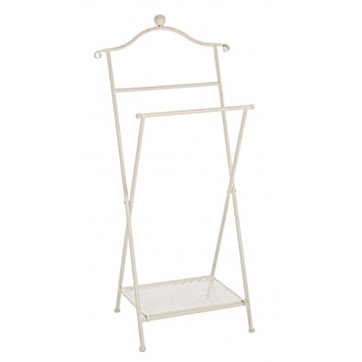 Suport imbracaminte Charlotte, Bizzotto, 46 x 28 x 98 cm, pliabil, otel cu aspect antichizat