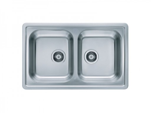 Chiuveta bucatarie inox satin doua cuve, reversibila, Alveus Elegant 40