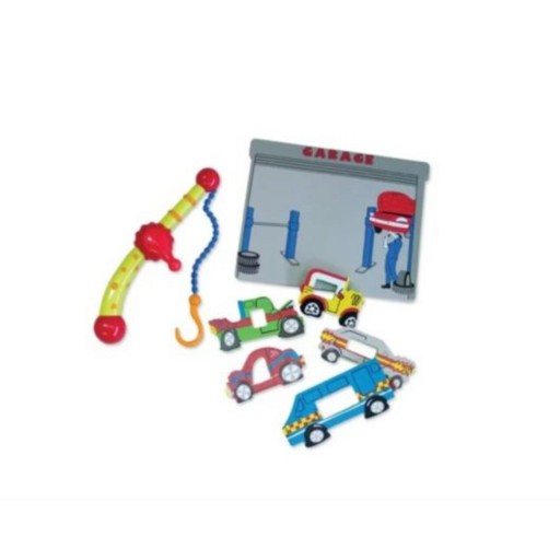 Set jucarie pescuit, 7 piese, Edushape, 915008, plastic, multicolor