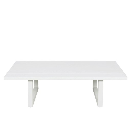 Masuta cafea pentru exterior Cove, 130x75x37.5 cm, aluminiu, gri